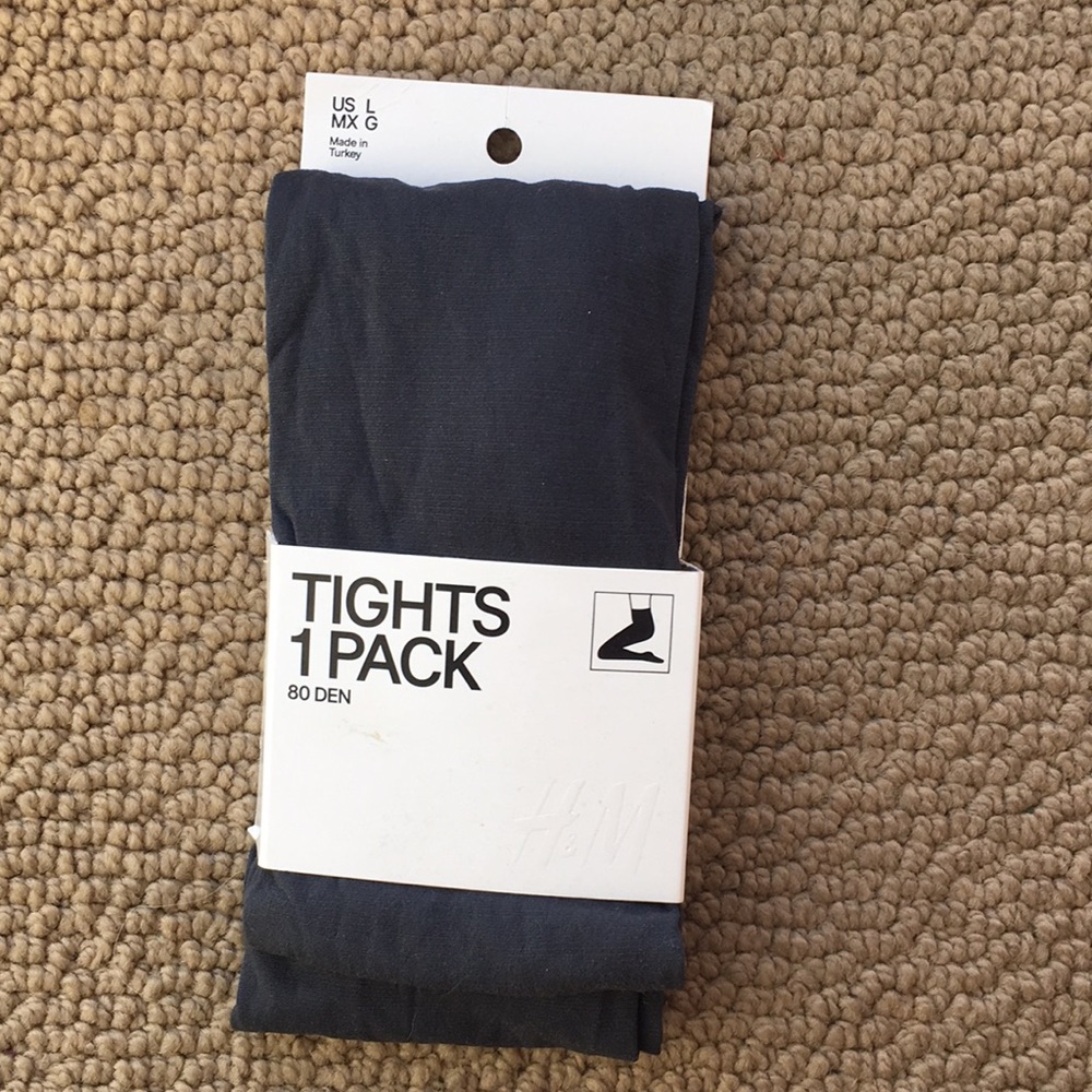 Dark Gray Tights NEW W/ TAGS - Size L